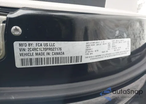 2023 Chrysler Pacifica Hybrid Touring L from USA, damaged, VIN 2C4RC1L70PR527176